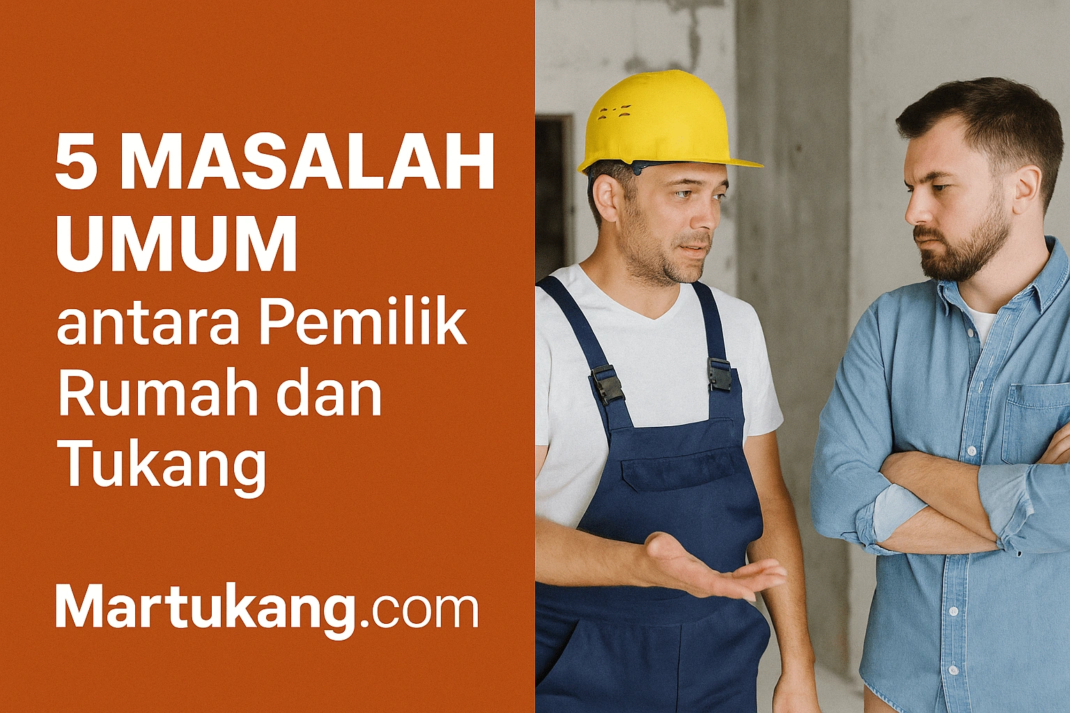 5 Masalah Umum antara Pemilik Rumah dan Tukang (dan Cara Menghindarinya)
