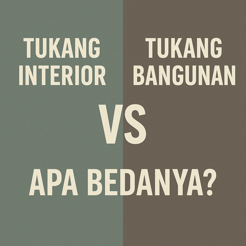 Tukang Interior vs Tukang Bangunan